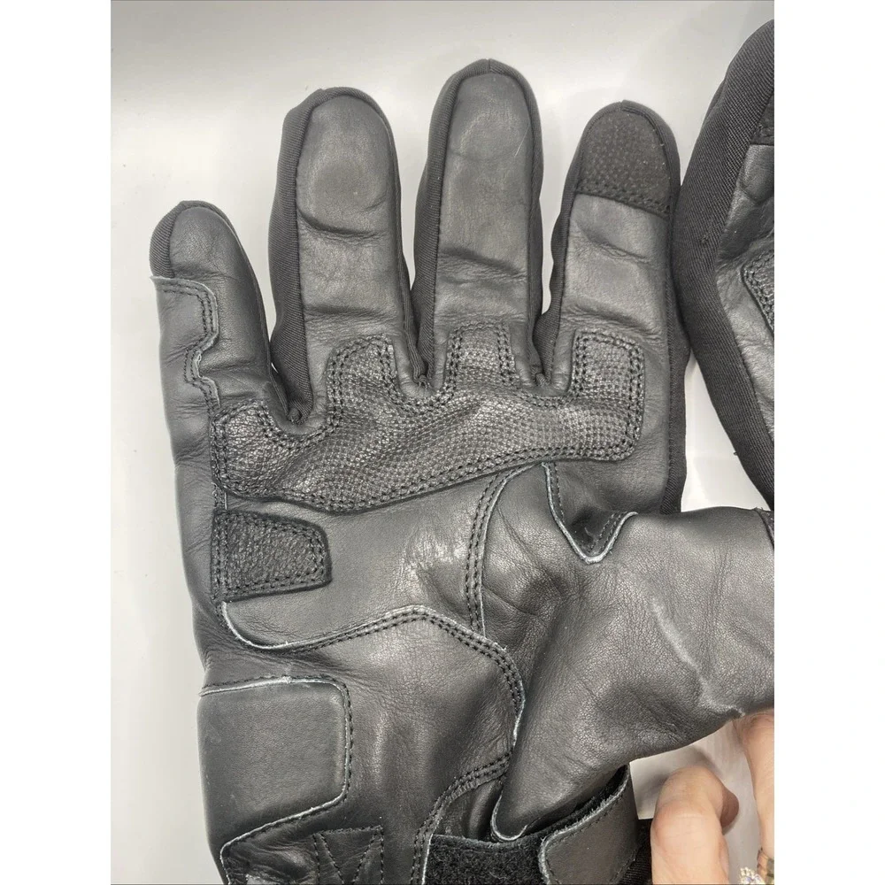 BILT Men's 5XL Motorcycle Riding Gloves Black Leather Waterproof Gauntlet - Picture 10 of 16